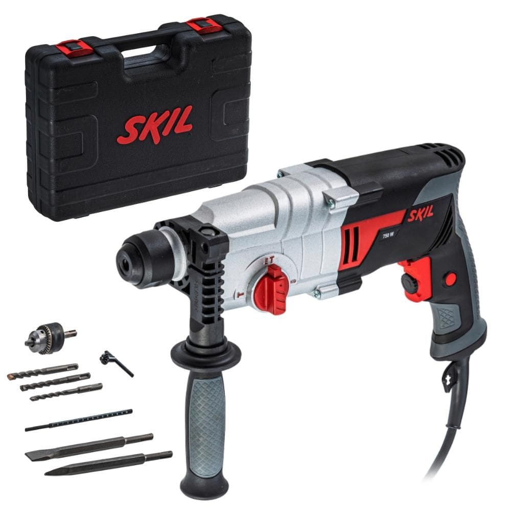 Martelete Perfurador Rompedor SKIL 1859 750W 220V Com Maleta