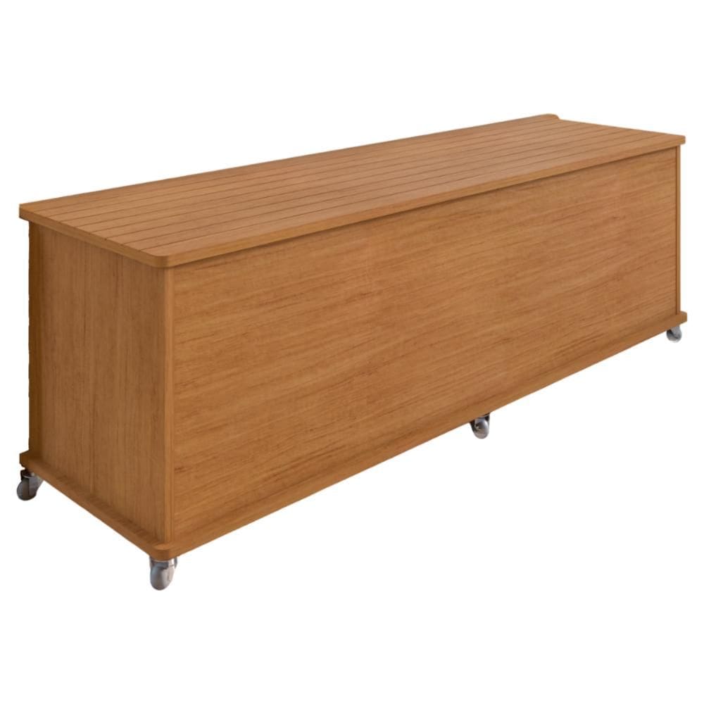 Baú com Rodízios para Quarto Altair Cedro