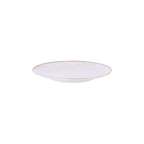 Prato Sobremesa Tramontina Rústico Marrom Em Porcelana Decorada 21 Cm