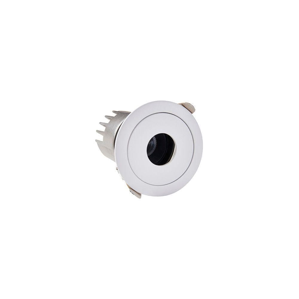 Spot De Embutir Nordecor Zaon Redondo Led Alto Irc 97 7w Bivolt Branco 2700k Luz Amarela 6512