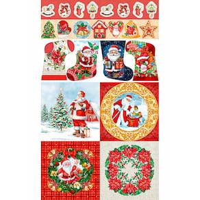 Tecido Tricoline Natalino Dohler 100% Algodão Natal 1 Metro