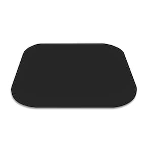 Prato Giratório Centro De Mesa Tampo Tábua Para Mesa 60 Cm - Preto Laca