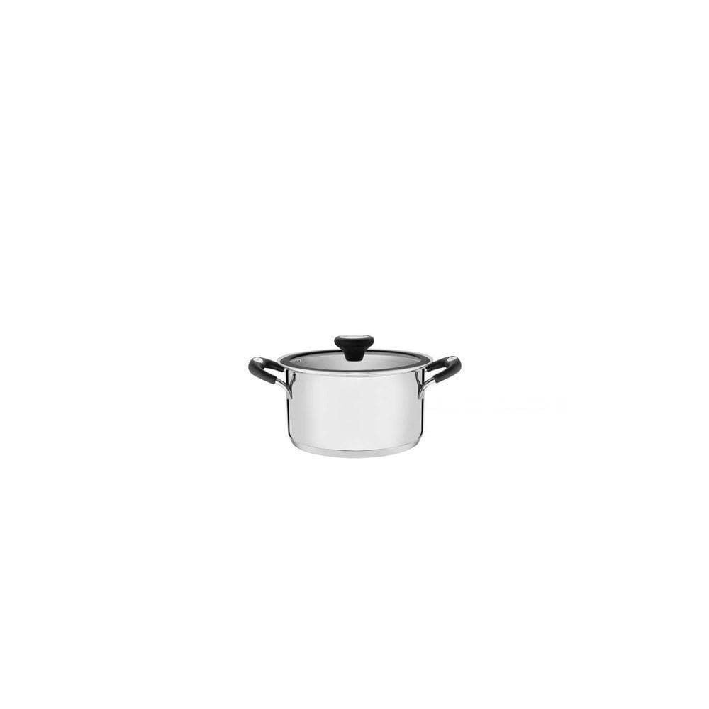 Caçarola Funda Tramontina Solar Silicone Em Aço Inox Com Fundo Triplo 16 Cm 1,8 L Tramontina