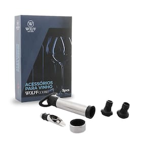 Conjunto Acessórios Para Vinho 5 Peças Wolff