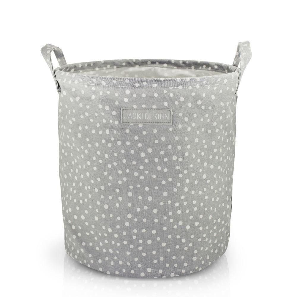 Cesto Para Roupa Suja- Brinquedos Tecido (m) - Linha Loft Cinza