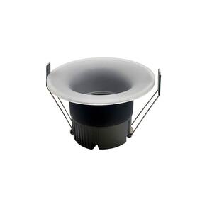 Spot De Embutir Nordecor Eton Mini Redondo Led Alto Irc 90 12w Bivolt Preto 3000k Luz Amarela 6551