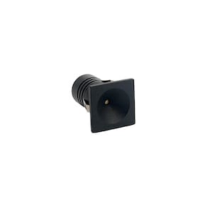 Spot De Embutir Nordecor Auko Ono Mini Quadrado Led Alto Irc 90 1w Bivolt Preto 3000k Luz Amarela 6535
