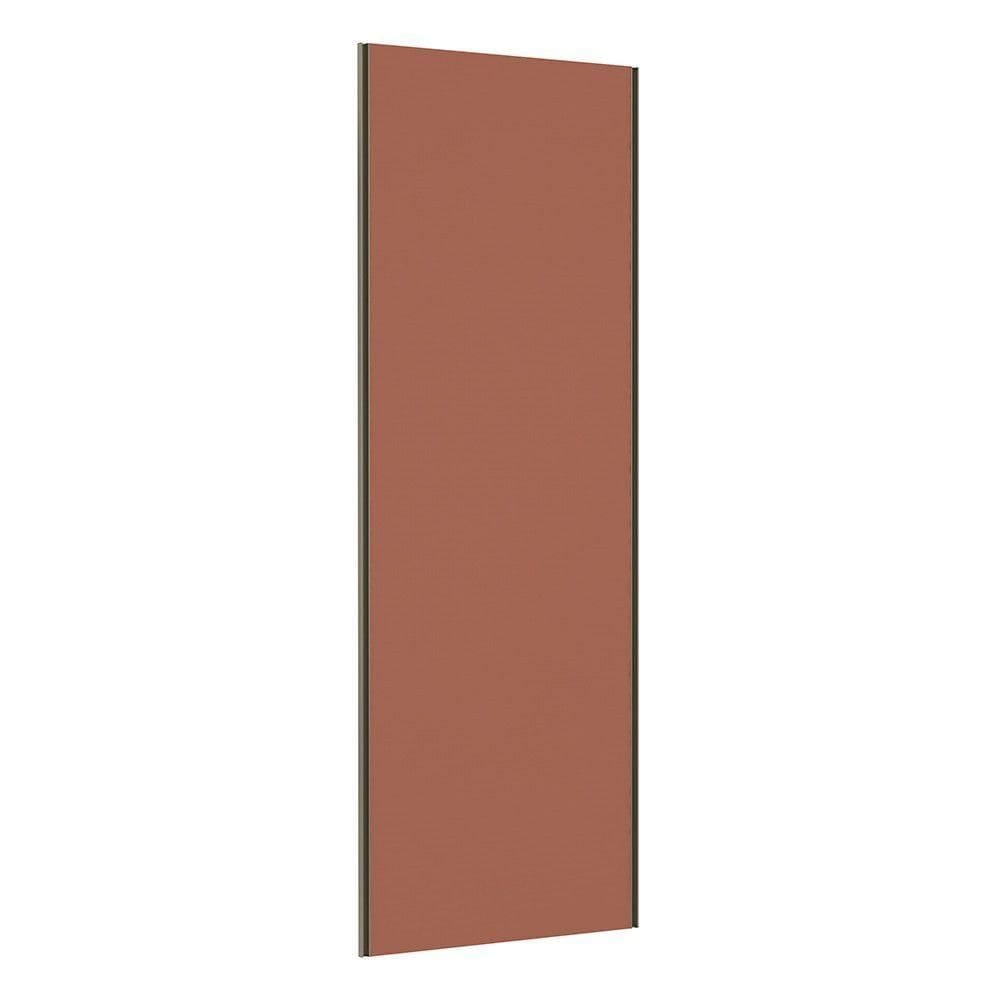 Porta De Correr 80cm Com Puxador Inox E Kit Ferragem Gaia