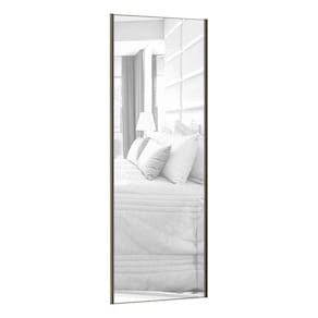 Porta 80cm Com Espelho Puxador Inox E Kit Ferragem