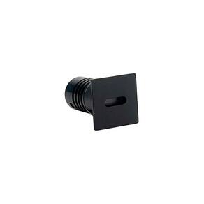 Spot De Embutir Nordecor Domy Ini Mini Quadrado Led Alto Irc 90 1w Bivolt Preto 3000k Luz Amarela 6523