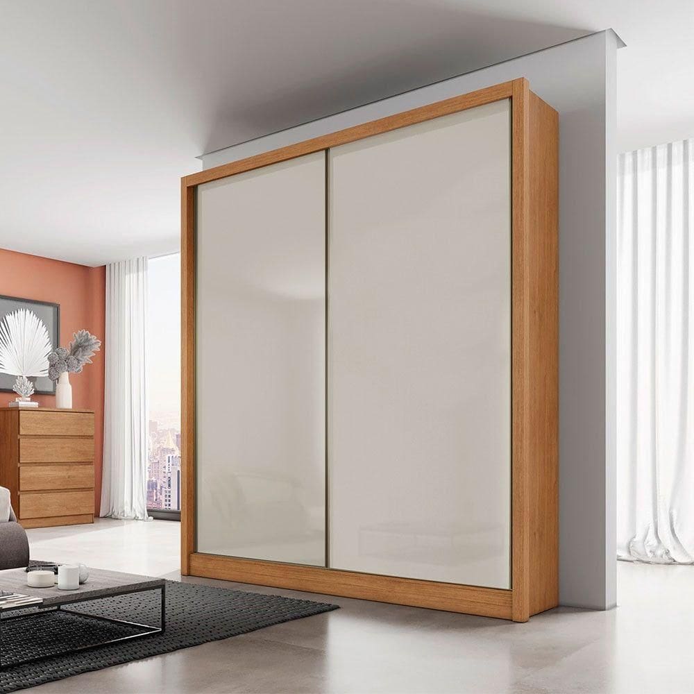 Guarda Roupa 2 Portas 3 Gavetas Clic Móveis Cumaru-fendi