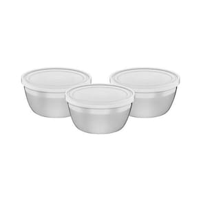 Jogo De Potes Tramontina Freezinox Em Aço Inox Com Tampa Plástica 3 Peças