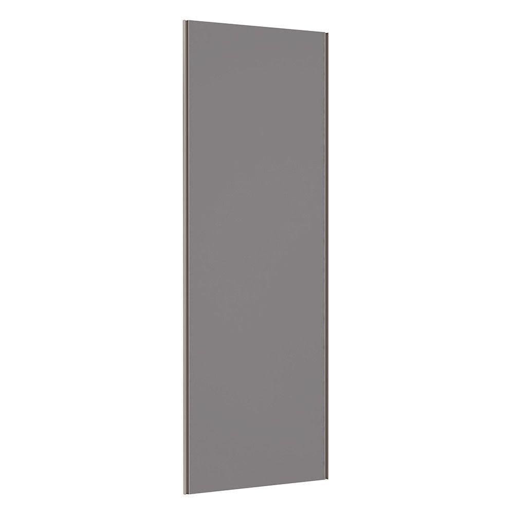 Porta 80cm Puxador Champagne E Kit Ferragem Cinza Puro