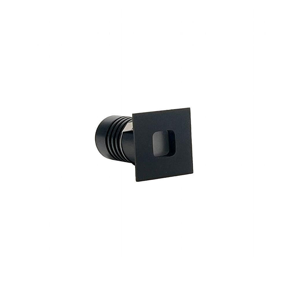 Spot De Embutir Nordecor Domy Nam Mini Quadrado Led Alto Irc 90 1w Bivolt Preto 3000k Luz Amarela 6527