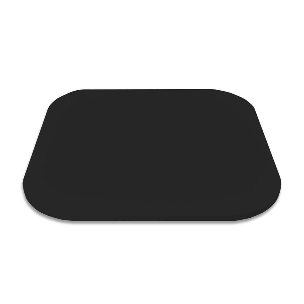 Prato Giratório Centro De Mesa Tampo Tábua Para Mesa 50 Cm - Preto Laca