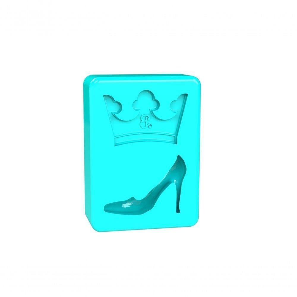 Molde Silicone Barbie Coroa E Sapato Hb