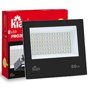 Refletor 50w Slim LED IP65 Branco Quente 3000K Bivolt Kian