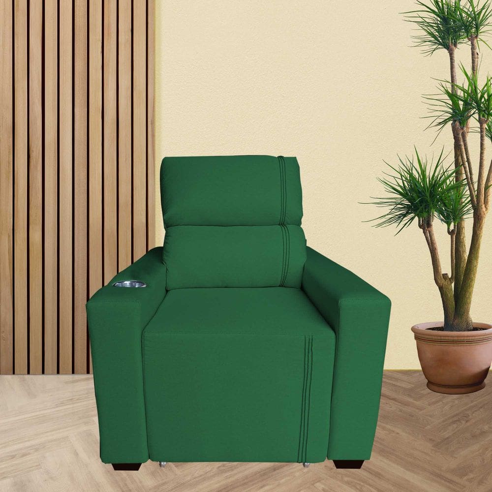Poltrona Retratil e Reclinavel Com Porta Copo Maisa Verde