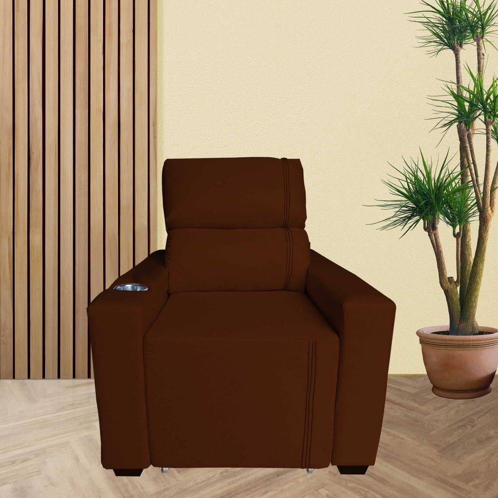 Poltrona Retratil e Reclinavel Com Porta Copo Maisa TerraCota