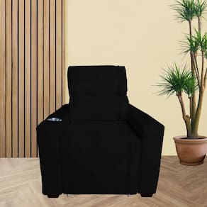 Poltrona Retratil e Reclinavel Com Porta Copo Maisa Preto
