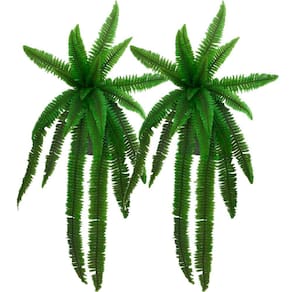 Kit 2 Planta Artificial Samambaia Ornamental Exótica 1,10m