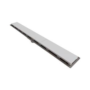 Ralo Linear Novii Sifonado 8895 75cm Saída Central Com Tampa Branca 8895