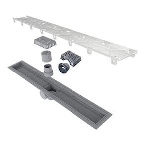 Ralo Linear Elleve Smart Sifonado 916 70cm Com Tampa Oculta