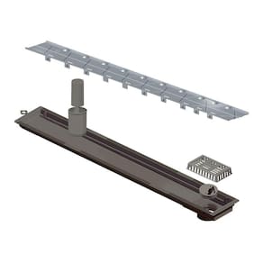Ralo Linear Elleve Versatile 4257 75cm Saída Na Extremidade Com Tampa Oculta 4257