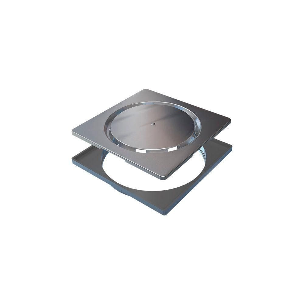 Grelha Para Ralo Linear Novii Abre E Fecha 9573 15x15 Inox Escovado
