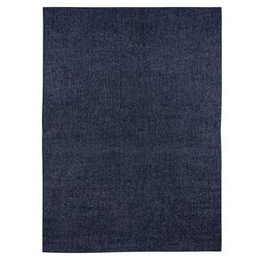 Tapete Sala Antiderrapante Linen 04 Azul 2,80x4,00m