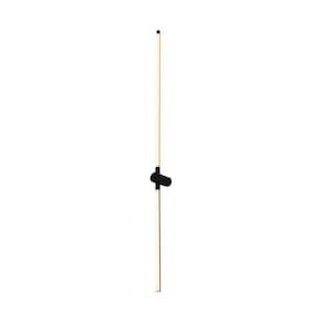 Arandela Nordecor Lina 40x60cm 13w Led Bivolt Preto 3000k Luz Amarela