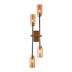 Arandela Nordecor Tosh Duo G9 Bivolt Dourado-preto