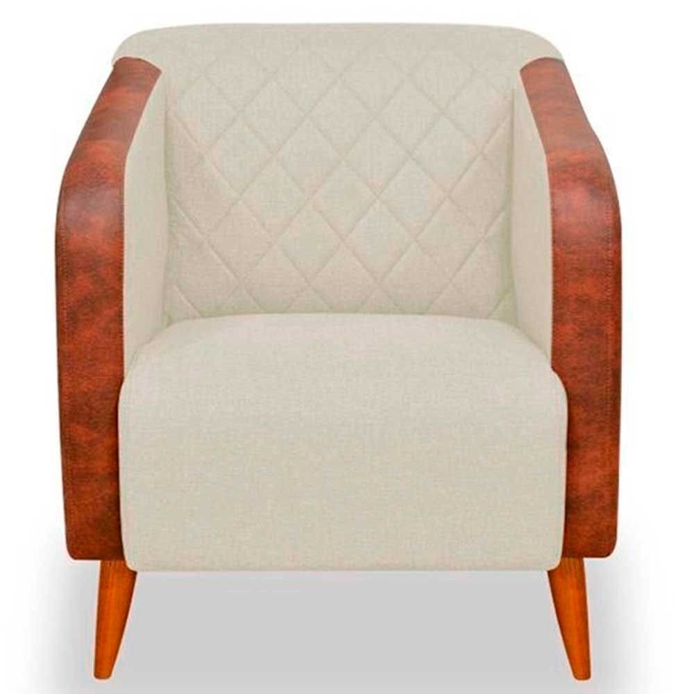 Poltrona Cadeira Decorativa Sala Estar Silmara Luxo Compose - Montanaris Decor