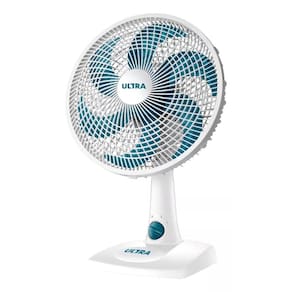 Ventilador De Mesa Ultra V-30b 30cm 6 Pás Branco Azul 127v