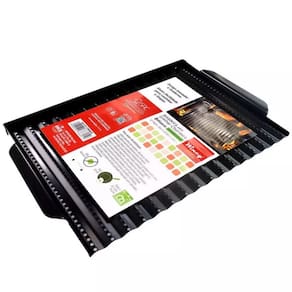 Assadeira Perfurada Para Churrasco em Ferro Antiaderente (Pode ir na Lava-Louças) 42x27cmx02cm