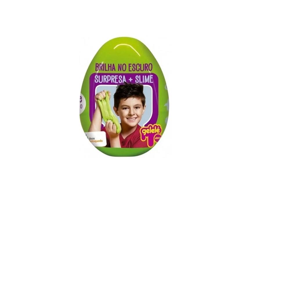 Ovo Slime Brilha no Escuro com Surpresa Gelelé