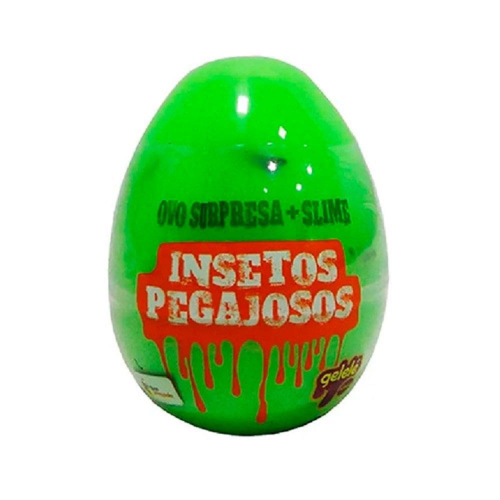 Slime Insetos Pegajosos Ovo + Surpresa Gelelé