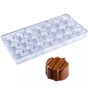 Forma De Chocolate Policarbonato / Acrílico Molde Pilares 21 Cavidades