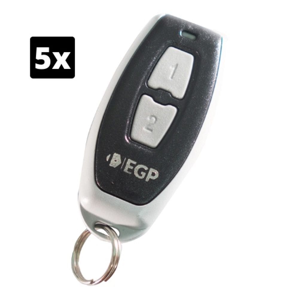 5x Controle Universal para Portão Automático e Alarme 433Mhz Modelo Chaveiro