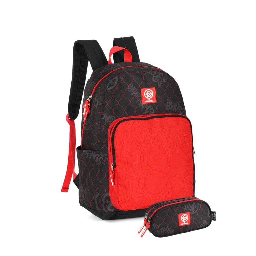 Kit Mochila De Costas Enaldinho Juvenil Com Estojo Duplo