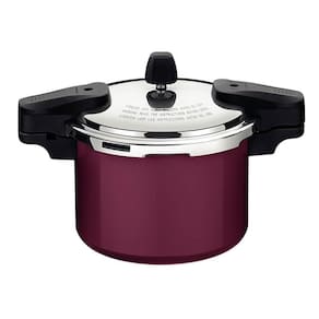 Panela de Pressão Tramontina Torino Alumínio com Revest. Cerâmico Vermelho Framboesa 20 cm 4,5 L