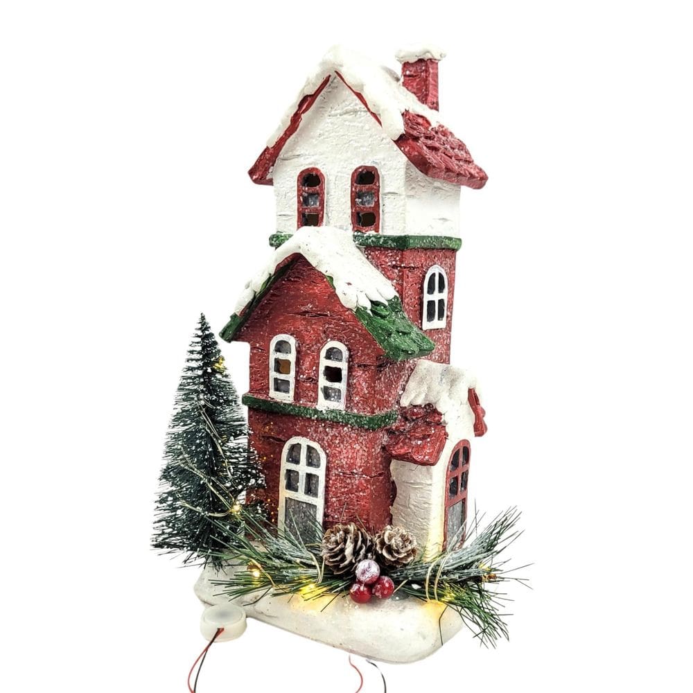 Vila Natalina Casa Com Luz Mini Cenário Enfeite Natal A