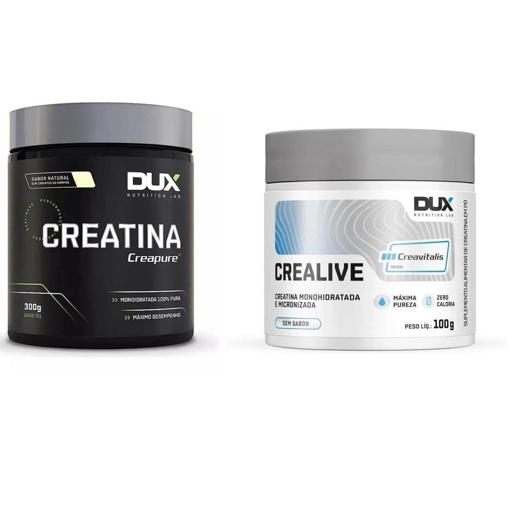 Kit Creatina Creapure  300G  + Creatina Crealive  100G  Dux