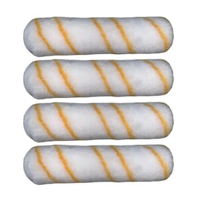 Kit 4 Rolo Pintura Lã Antirrespingo Econômico 23Cm Tigre