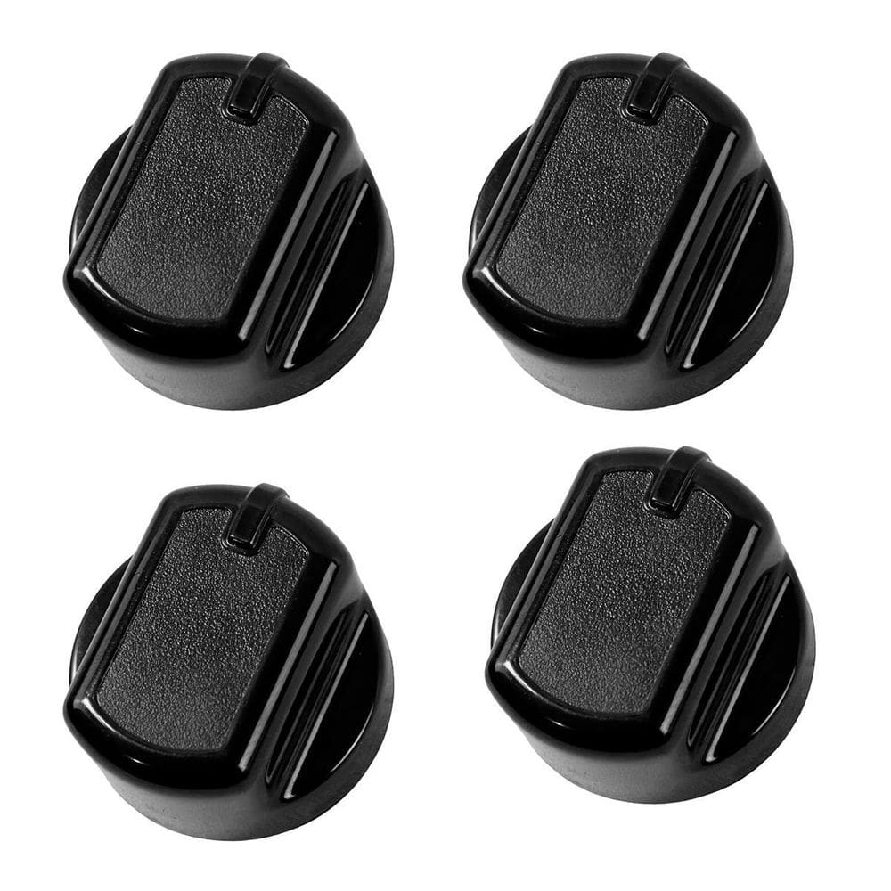 Botão Dako Atlas Com 4 Pcs Preto Para Fogão