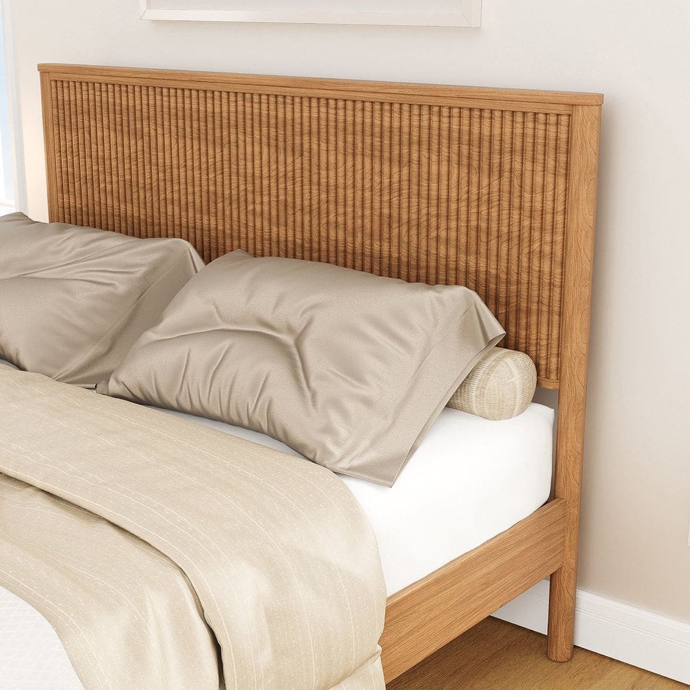 Cabeceira para Cama Casal Oiti Cabecasa Madeiramadeira Marrom