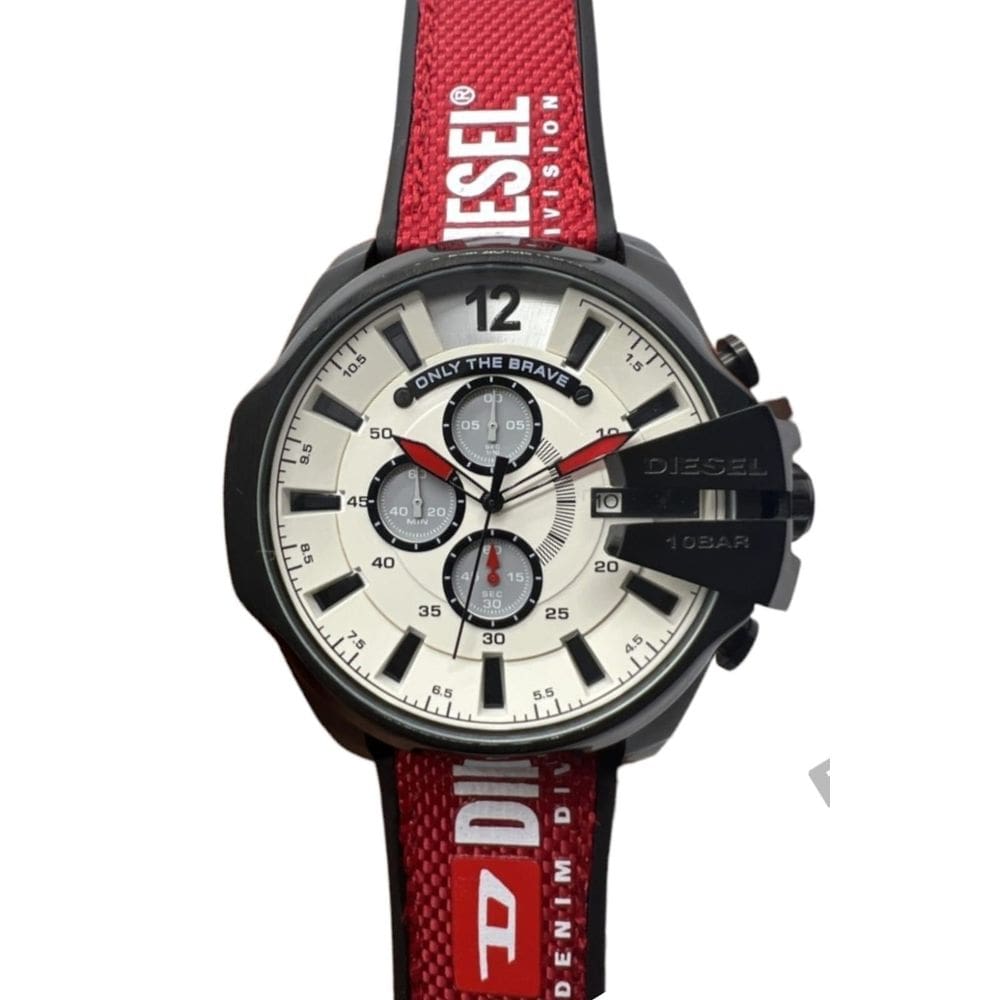 Relógio Masculino Mega Dz4512 Vermelho Confira