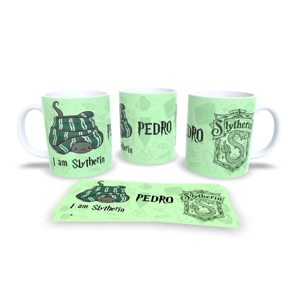 Caneca Harry Sonserina Slytherin Porcelana