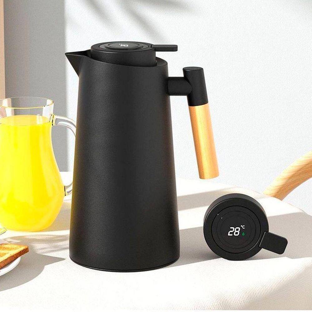 Cafeteira Led 1L Com Prensa Térmica Para Manter Café Quente