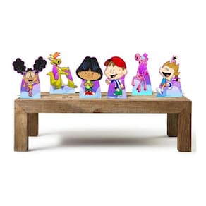 Amigãozão Kit 6 Displays Mesa Decoração Para Festa Em Mdf